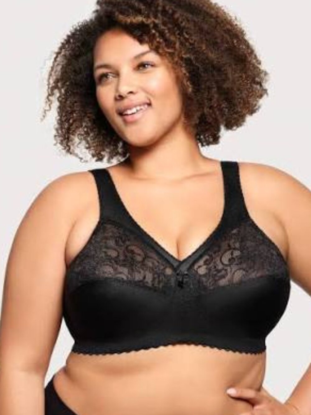 Glamorise MagicLift Original Support Bra Black Wireless 44B